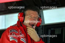 23.04.2005 Imola, San Marino, Ross Brawn, GBR, Ferrari, Technical Director - April, Formula 1 World Championship, Rd 4, San Marino Grand Prix, RSM, practice