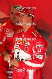 23.04.2005 Imola, San Marino, Michael Schumacher (GER), Scuderia Ferrari Marlboro, Portrait - April, Formula 1 World Championship, Rd 4, San Marino Grand Prix, RSM, practice