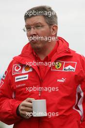 24.04.2005 Imola, San Marino, Ross Brawn, GBR, Ferrari, Technical Director - April, Formula 1 World Championship, Rd 4, San Marino Grand Prix, RSM