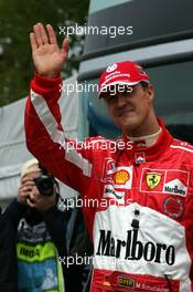 24.04.2005 Imola, San Marino, Michael Schumacher, GER, Ferrari - April, Formula 1 World Championship, Rd 4, San Marino Grand Prix, RSM