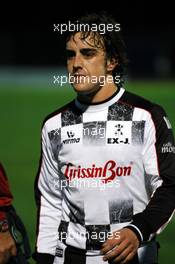 20.04.2005 San Marino, Charity football match with Michael Schumacher, GER, Ferrari - Fernando Alonso, ESP, Renault F1 Team - Partita Amichelvole Nazionale Piloti - Cervia Calcio 2005 - Wednesday evening, April, Formula 1 World Championship, Rd 4, San Marino Grand Prix, RSM