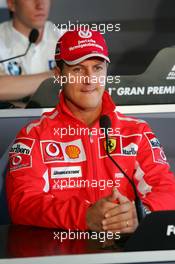 21.04.2005 Imola, San Marino, Press conference, Michael Schumacher (GER), Scuderia Ferrari Marlboro, Portrait - Thursday, April, Formula 1 World Championship, Rd 4, San Marino Grand Prix, RSM