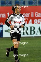 20.04.2005 San Marino, Charity football match with Michael Schumacher, GER, Ferrari - Jarno Trulli, ITA, Toyota, Panasonic Toyota Racing - Partita Amichelvole Nazionale Piloti - Cervia Calcio 2005 - Wednesday evening, April, Formula 1 World Championship, Rd 4, San Marino Grand Prix, RSM