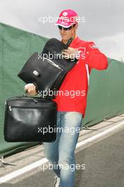 21.04.2005 Imola, San Marino, Arrival of Michael Schumacher, GER, Ferrari - Thursday, April, Formula 1 World Championship, Rd 4, San Marino Grand Prix, RSM