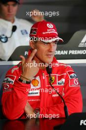 21.04.2005 Imola, San Marino, Press conference, Michael Schumacher (GER), Scuderia Ferrari Marlboro, Portrait - Thursday, April, Formula 1 World Championship, Rd 4, San Marino Grand Prix, RSM