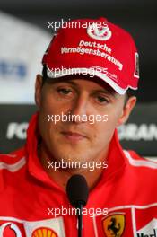 21.04.2005 Imola, San Marino, Press conference, Michael Schumacher (GER), Scuderia Ferrari Marlboro, Portrait - Thursday, April, Formula 1 World Championship, Rd 4, San Marino Grand Prix, RSM