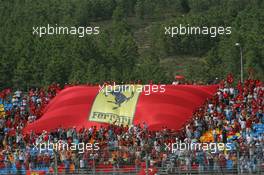 21.08.2005 Istanbul, Turkey, Many Ferrari fans in the crowd - August, Formula 1 World Championship, Rd 14, Turkish Grand Prix, Istanbul Park, Turkey, Race