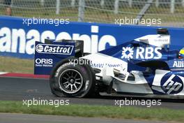 21.08.2005 Istanbul, Turkey, Nick Heidfeld, GER, BMW WilliamsF1 Team, suffers a tyre failure - August, Formula 1 World Championship, Rd 14, Turkish Grand Prix, Istanbul Park, Turkey, Race