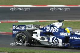 21.08.2005 Istanbul, Turkey, Nick Heidfeld, GER, BMW WilliamsF1 Team with a puncture - August, Formula 1 World Championship, Rd 14, Turkish Grand Prix, Istanbul Park, Turkey, Race