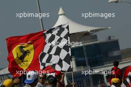 20.08.2005 Istanbul, Turkey, Ferrari fans - August, Formula 1 World Championship, Rd 14, Turkish Grand Prix, Istanbul Park, Turkey