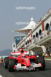 20.08.2005 Istanbul, Turkey, Michael Schumacher, GER, Scuderia Ferrari Marlboro, F2005, Action, Track - August, Formula 1 World Championship, Rd 14, Turkish Grand Prix, Istanbul Park, Turkey, Practice