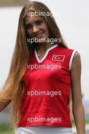 21.08.2005 Istanbul, Turkey, Grid Girls - August, Formula 1 World Championship, Rd 14, Turkish Grand Prix, Istanbul Park, Turkey
