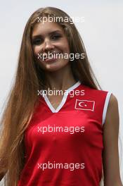 21.08.2005 Istanbul, Turkey, Grid Girls - August, Formula 1 World Championship, Rd 14, Turkish Grand Prix, Istanbul Park, Turkey