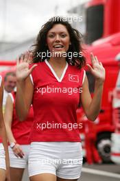 21.08.2005 Istanbul, Turkey, Grid Girls - August, Formula 1 World Championship, Rd 14, Turkish Grand Prix, Istanbul Park, Turkey