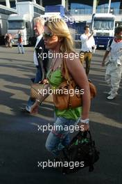 21.08.2005 Istanbul, Turkey, Corina Schumacher, GER, Corinna, wife of Michael Schumacher - August, Formula 1 World Championship, Rd 14, Turkish Grand Prix, Istanbul Park, Turkey