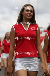 21.08.2005 Istanbul, Turkey, Grid Girls - August, Formula 1 World Championship, Rd 14, Turkish Grand Prix, Istanbul Park, Turkey