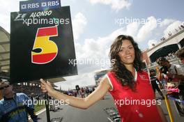 21.08.2005 Istanbul, Turkey, Grid girl - August, Formula 1 World Championship, Rd 14, Turkish Grand Prix, Istanbul Park, Turkey, Grid