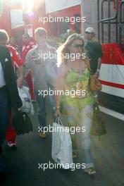 21.08.2005 Istanbul, Turkey, Corina Schumacher, GER, Corinna, wife of Michael Schumacher, Michael Schumacher, GER, Ferrari - August, Formula 1 World Championship, Rd 14, Turkish Grand Prix, Istanbul Park, Turkey