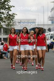 21.08.2005 Istanbul, Turkey, Grid Girls - August, Formula 1 World Championship, Rd 14, Turkish Grand Prix, Istanbul Park, Turkey