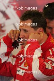 17.06.2005 Indianapolis, USA,  Michael Schumacher, GER, Ferrari - June, Formula 1 World Championship, Rd 9, American Grand Prix, Indianapolis, USA, Practice