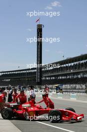 17.06.2005 Indianapolis, USA,  Michael Schumacher, GER, Ferrari - June, Formula 1 World Championship, Rd 9, American Grand Prix, Indianapolis, USA, Practice