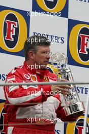 19.06.2005 Indianapolis, USA,  Ross Brawn, GBR, Ferrari, Technical Director - June, Formula 1 World Championship, Rd 9, American Grand Prix, Indianapolis, USA, Podium