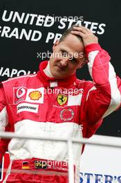 19.06.2005 Indianapolis, USA,  Michael Schumacher, GER, Ferrari - June, Formula 1 World Championship, Rd 9, American Grand Prix, Indianapolis, USA, Podium