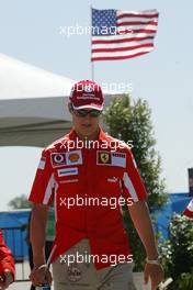 16.06.2005 Indianapolis, USA,  Michael Schumacher, GER, Ferrari - June, Formula 1 World Championship, Rd 9, American Grand Prix, Indianapolis, USA