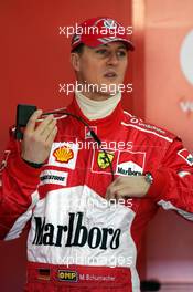 03.02.2005 Valencia, Spain, Michael Schumacher, GER, Ferrari in the "old" F2004 - Formula 1 Testing, Thursday, February, Formula 1, Circuito Ricardo Tormo (ESP)