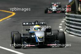 20.05.2005 Monte Carlo, Monaco,  Lewis Hamilton (GBR), ASM Formule 3, Dallara F305 Mercedes, leads Adrian Sutil (GER), ASM Formule 3, Dallara F305 Mercedes - F3 Euro Series 2005 at Monte Carlo, Monaco