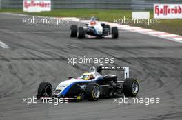 07.08.2005 Nürburg, Germany,  Lewis Hamilton (GBR), ASM Formule 3, Dallara F305 Mercedes, leads Adrian Sutil (GER), ASM Formule 3, Dallara F305 Mercedes - F3 Euro Series 2005 at Nürburgring