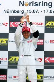 17.07.2005 Nürnberg, Germany,  Podium, Lewis Hamilton (GBR), ASM Formule 3, Dallara F305 Mercedes (1st) - F3 Euro Series 2005 at Norisring