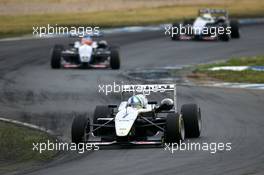 25.06.2005 Oschersleben, Germany,  Lucas di Grassi (BRA), Manor Motorsport, Dallara F305 Mercedes, leading in front of Adrian Sutil (GER), ASM Formule 3, Dallara F305 Mercedes and Lewis Hamilton (GBR), ASM Formule 3, Dallara F305 Mercedes - F3 Euro Series 2005 at Motopark Oschersleben