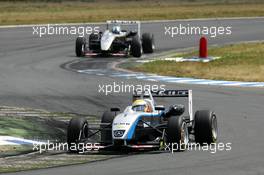 26.06.2005 Oschersleben, Germany,  Lewis Hamilton (GBR), ASM Formule 3, Dallara F305 Mercedes, leading the race in front of Lucas di Grassi (BRA), Manor Motorsport, Dallara F305 Mercedes - F3 Euro Series 2005 at Motopark Oschersleben