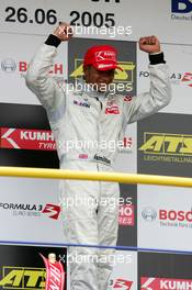 26.06.2005 Oschersleben, Germany,  Podium, Lewis Hamilton (GBR), ASM Formule 3, Dallara F305 Mercedes (1st) - F3 Euro Series 2005 at Motopark Oschersleben