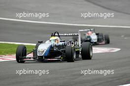 15.05.2005 Francorchamps, Belgium,  Lewis Hamilton (GBR), ASM Formule 3, Dallara F305 Mercedes, leads the race in front of Adrian Sutil (GER), ASM Formule 3, Dallara F305 Mercedes - F3 Euro Series 2005 at Spa Francorchamps, Belgium