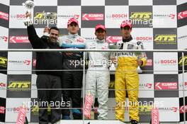 15.05.2005 Francorchamps, Belgium,  Podium, Lewis Hamilton (GBR), ASM Formule 3, Dallara F305 Mercedes (1st, center), Adrian Sutil (GER), ASM Formule 3, Dallara F305 Mercedes (2nd, left) and Lucas di Grassi (BRA), Manor Motorsport, Dallara F305 Mercedes (3rd, right) - F3 Euro Series 2005 at Spa Francorchamps, Belgium