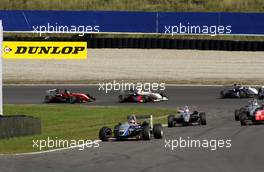 27.08.2005 Zandvoort, The Netherlands,  Crash between team mates Lewis Hamilton (GBR), ASM Formule 3, Dallara F305 Mercedes and Adrian Sutil (GER), ASM Formule 3, Dallara F305 Mercedes, causing both to retire from the race - F3 Euro Series 2005 at Circuit Park Zandvoort