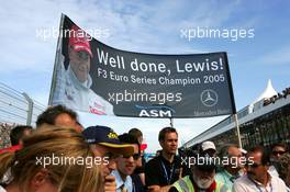 28.08.2005 Zandvoort, The Netherlands,  Flag for Lewis Hamilton (GBR), ASM Formule 3, Dallara F305 Mercedes - F3 Euro Series 2005 at Circuit Park Zandvoort