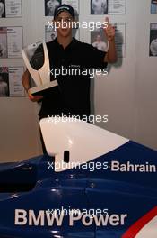 16.12.2005 Sakhir, Bahrain, Formula BMW World Final 2005, 13th to 16th December, Bahrain International Circuit, Award Giving Ceremony at FBMW WF Hospitality, the winner Marco Holzer, GER, AM-Holzer Rennsport GmbH - For further information please register at www.press.bmw.de - This image is free for editorial use only. Please use for Copyright/Credit: c BMW AG