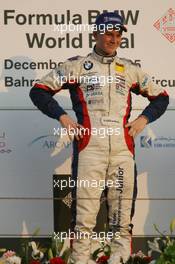 16.12.2005 Sakhir, Bahrain, Formula BMW World Final 2005, 13th to 16th December, Bahrain International Circuit, Podium, Nicolas Huelkenberg, GER, Josef Kaufmann Racing - For further information please register at www.press.bmw.de - This image is free for editorial use only. Please use for Copyright/Credit: c BMW AG