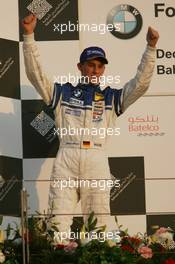 16.12.2005 Sakhir, Bahrain, Formula BMW World Final 2005, 13th to 16th December, Bahrain International Circuit, Podium, Marco Holzer, GER, AM-Holzer Rennsport GmbH - For further information please register at www.press.bmw.de - This image is free for editorial use only. Please use for Copyright/Credit: c BMW AG