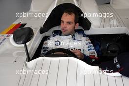 14.12.2005 Sakhir, Bahrain, Formula BMW World Final 2005, 13th to 16th December, Bahrain International Circuit, BMW Race Cars / Training - Jörg Müller, GER, BMW Motorsport - WTCC driver is driving the BMW V12 LMR (Le Mans winning car) - For further information please register at www.press.bmw.de - This image is free for editorial use only. Please use for Copyright/Credit: c BMW AG