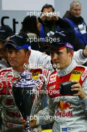 03.12..2005 Paris, France,  Tom Kristensen (DEN) and Mattias Ekstrom (SWE) winners of the Nations Cup - Race of Champions, Stade de France