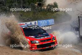 11-13.11.2005 Australia, 09, MITSUBISHI MOTORS MOTOR SPORTS, ROVANPERA Harri (FIN), PIETILAINEN Risto (FIN), Mitsubishi Lancer WR05 - WORLD RALLY CHAMPIONSHIP, Rd.16, Rally Australia - WWW.XPB.CC, EMAIL: INFO@XPB.CC - COPY OF PUBLICATION REQUIRED FOR PRINTED PICTURES. EVERY USED PICTURE IS FEE-LIABLE. c COPYRIGHT: PHOTO4 / XPB.CC - LEGAL NOTICE: PRINT (NEWSPAPERS, MAGAZINES) USAGE OF THE IMAGE IS JUST FOR GERMANY! PRINT-BILDNUTZUNG NUR IN DEUTSCHLAND!