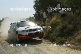 13-15.5.2005 Cyprus,  SKODA MOTORSPORT, SCHWARZ Armin (GER), WICHA Klaus (GER), Skoda Fabia WRC - May, World Rally Championship, RD.6