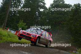 5-8.8.2005 Finland, 10, GIGI GALLI (ITA), GUIDO D'AMORE (ITA), MITSUBISHI MOTORS MOTOR SPORTS, Mitsubishi Lancer WR05 - World Rally Championship, August, Rd.10