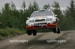 5-8.8.2005 Finland, SKODA MOTORSPORT, SCHWARZ Armin (GER), WICHA Klaus (GER), Skoda Fabia WRC - World Rally Championship, August, Rd.10