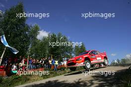 5-8.8.2005 Finland, 08, MARLBORO PEUGEOT TOTAL, MARTIN Markko (EE), PARK Michael (GBR), Peugeot 307 WRC - World Rally Championship, August, Rd.10