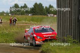 5-8.8.2005 Finland, 07, MARLBORO PEUGEOT TOTAL, GRONHOLM Marcus (FIN), RAUTIAINEN Timo (FIN), Peugeot 307 WRC - World Rally Championship, August, Rd.10